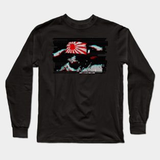 Glicht art Japanese Kamikaze pilot Long Sleeve T-Shirt